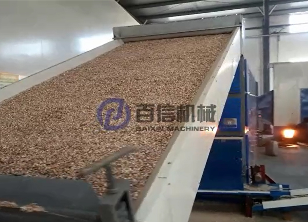 麥片烘干生產現場